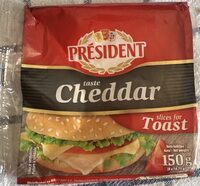 President Cheddar listici 150 g