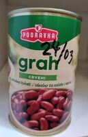Podravka crveni pasulj 400 g
