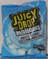 Juicy Drop Sour Mallows Raspberry 100 g 1X20