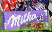Cokolada mlecna wholenuts Milka 95 g