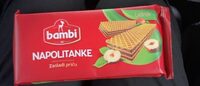 Napolitanka Lešnik Bambi 185 g