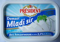 Sir domaci mladi President 500 g